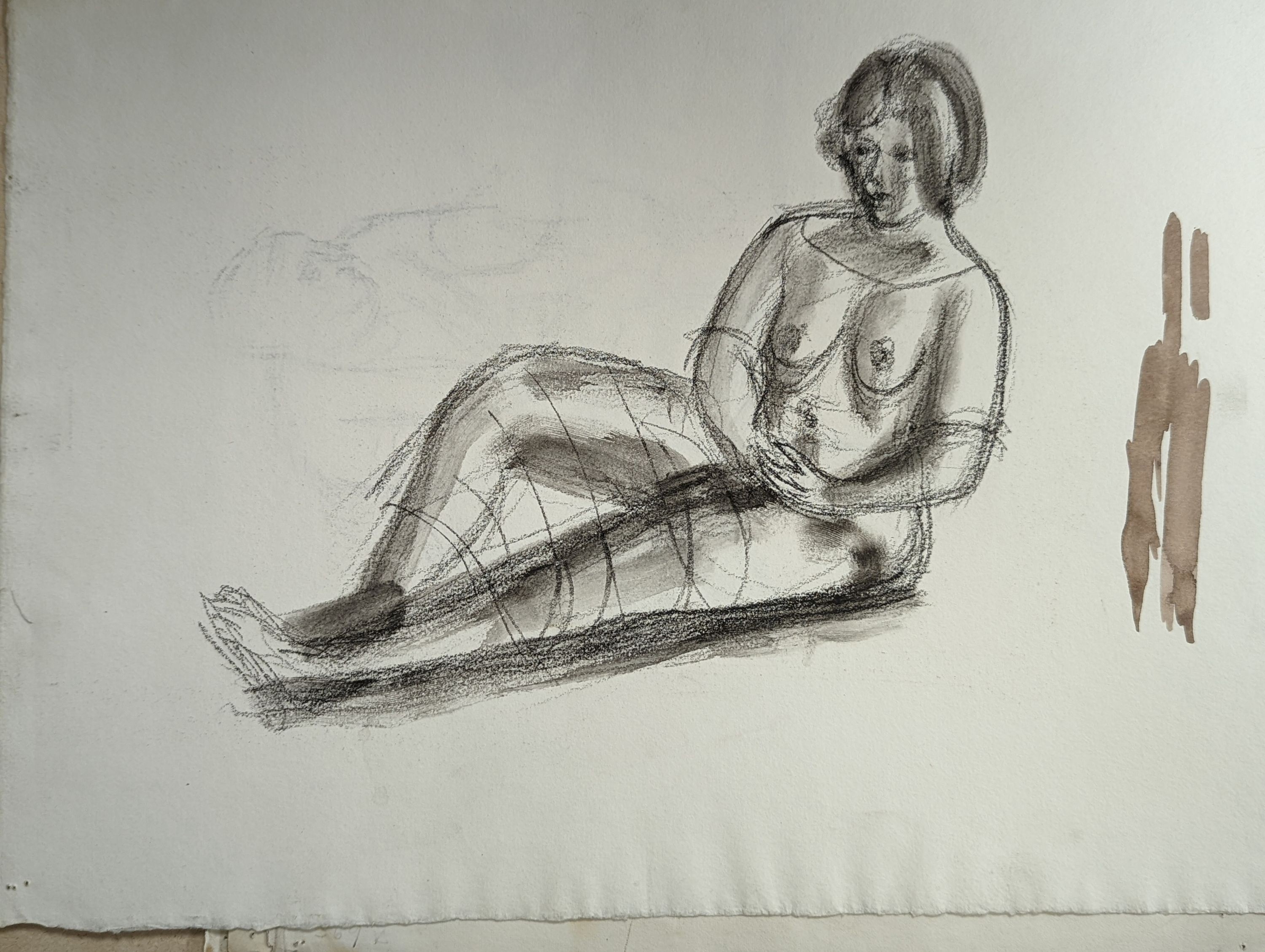 Barnett Freedman (1901-1958), folio of ink and pencil sketches, mostly nude studies, largest 37 x 27cm